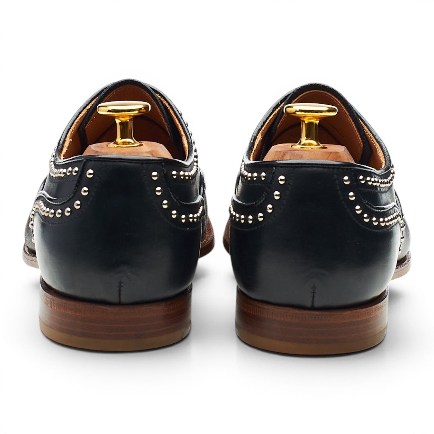 Church's Anna Met. 2 oxford cuir noir pointure UK 6,5 clouté