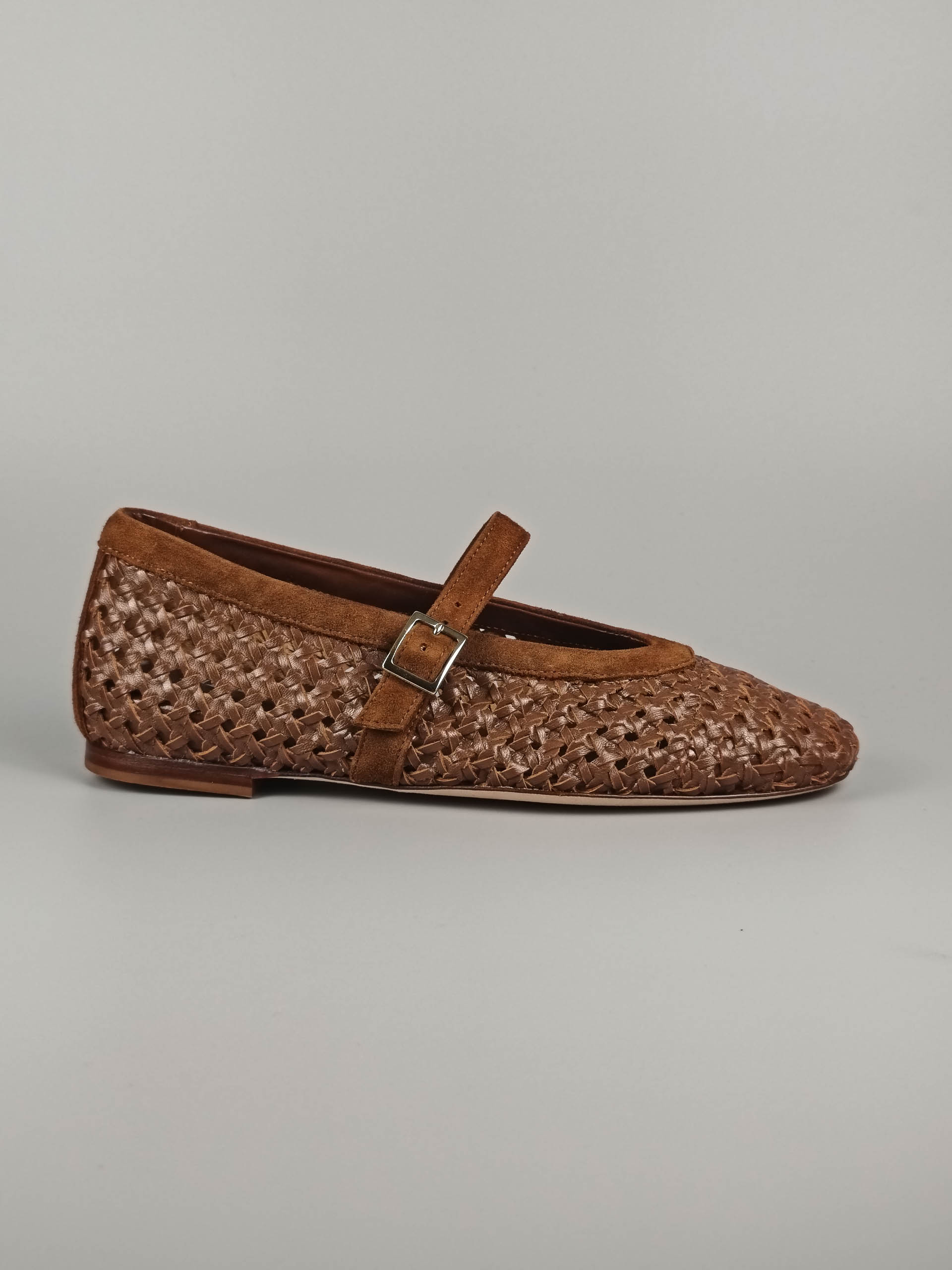 Lorena Paggi Niger ballerine daim noir