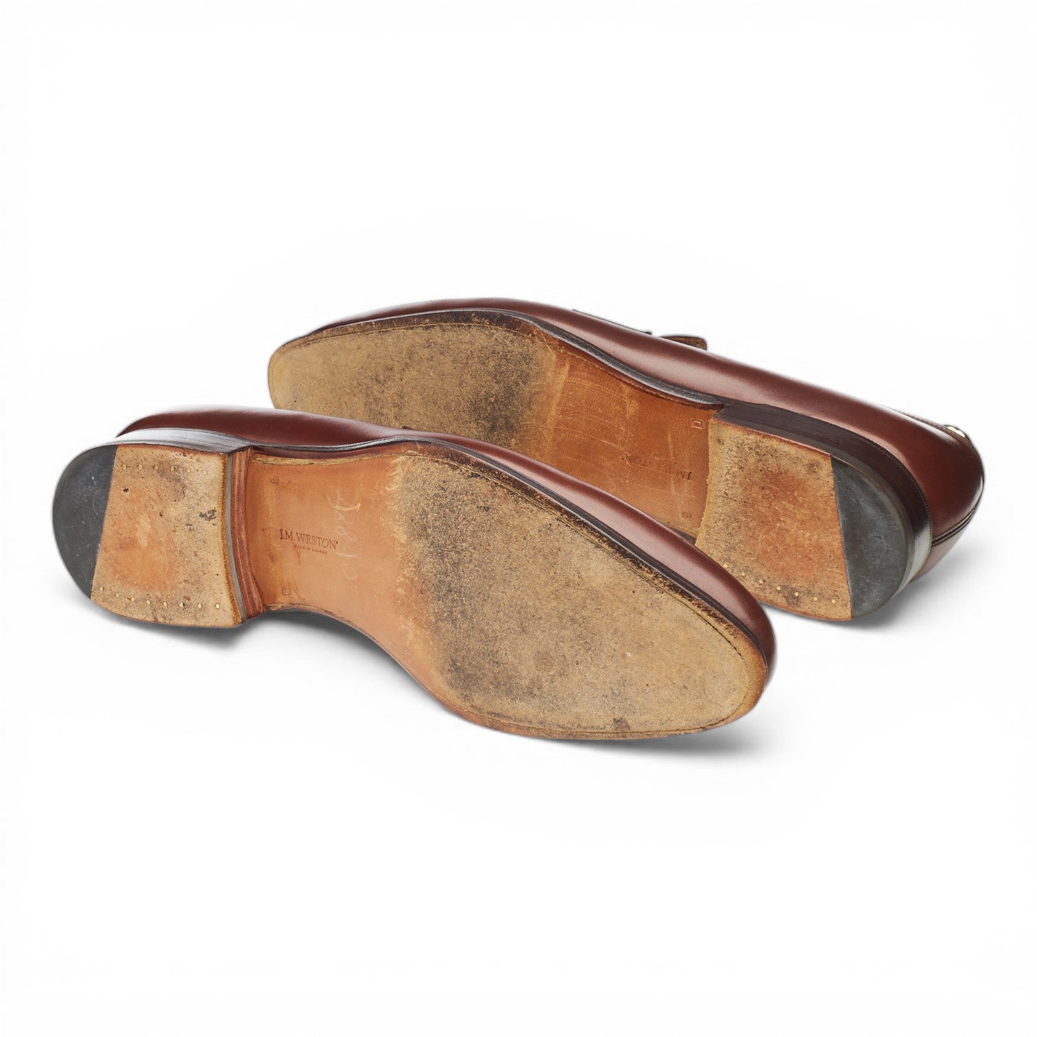 J.M. Weston 489 mocassins cuir marron UK 9,5