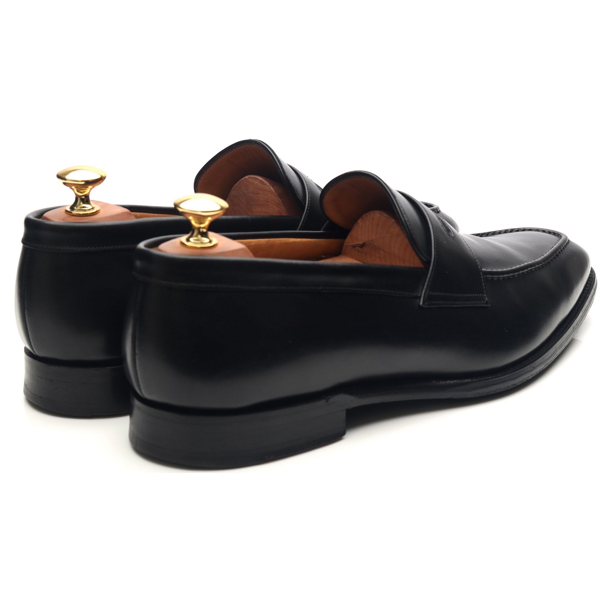 Gieves & Hawkes Mocassins Penny Cuir Noir UK 9.5