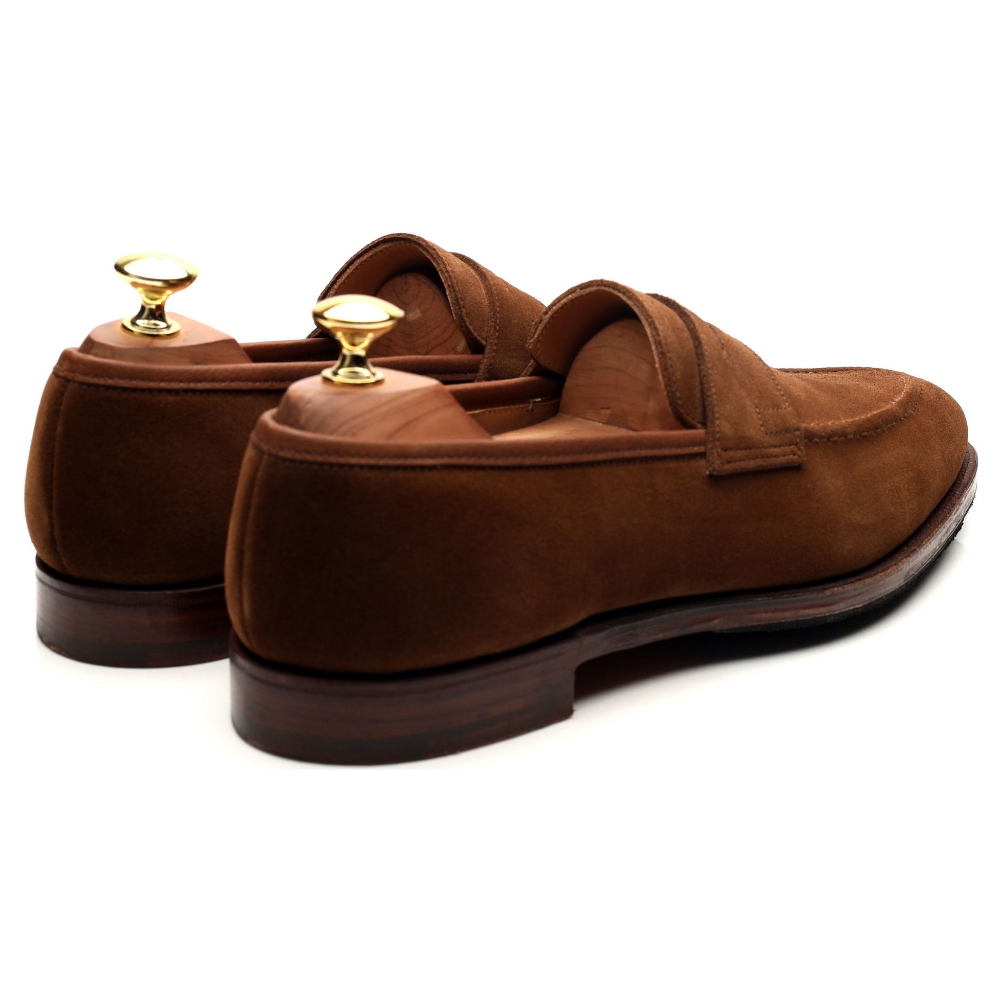 Crockett & Jones Sydney mocassins daim marron UK 8