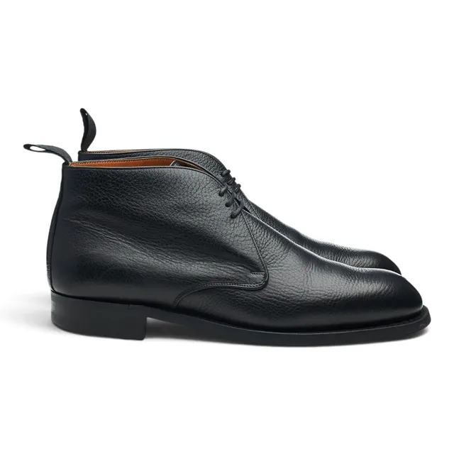 Cheaney Jackie boots chukka noir pointure UK 8 cuir grainé