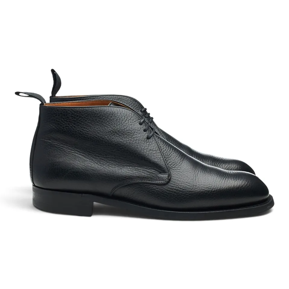 Cheaney Jackie boots chukka noir pointure UK 8 cuir grainé