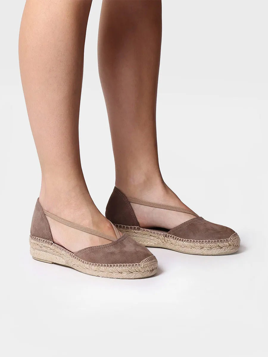 Toni Pons Erla-A espadrille femme taupe suède