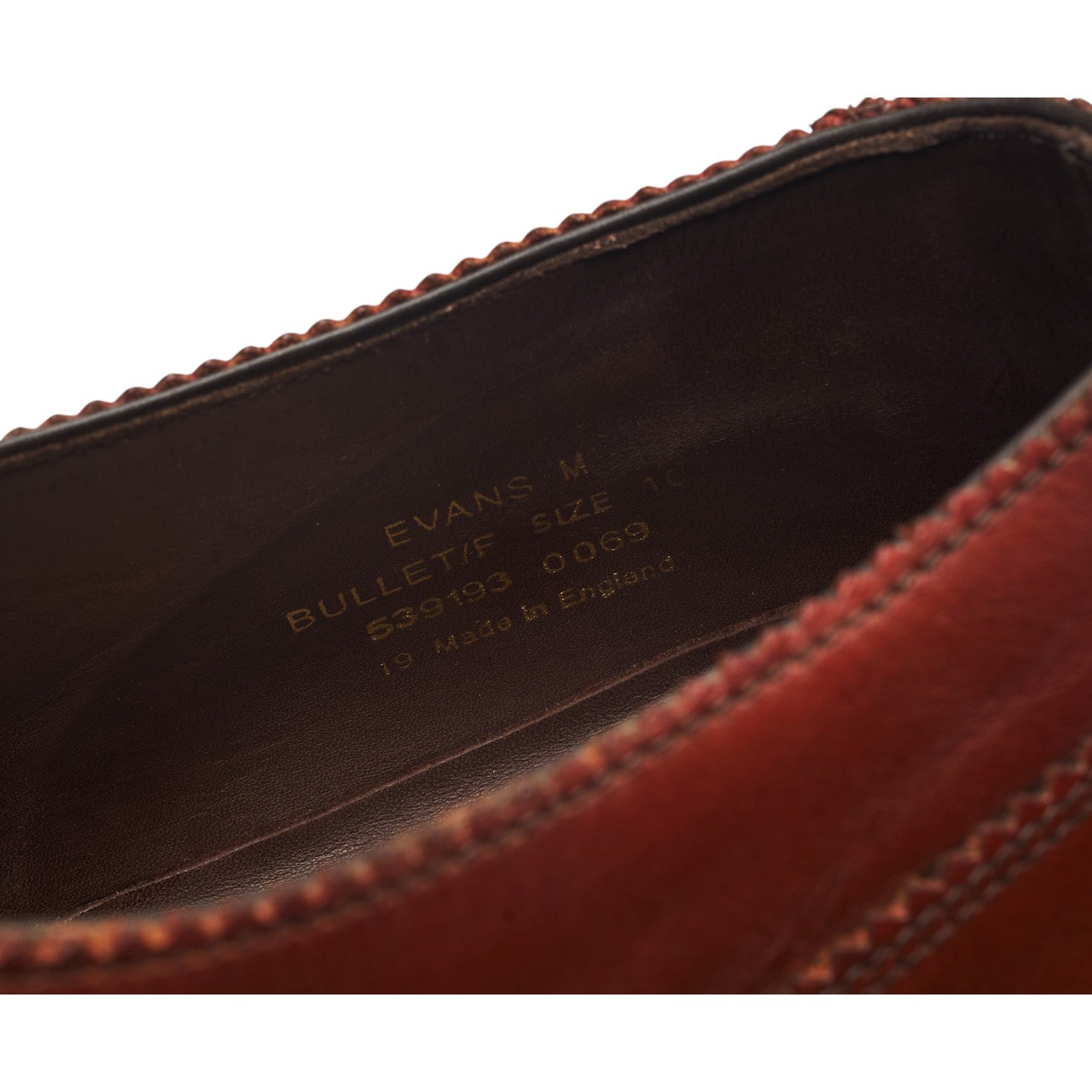 Loake 1880 Legacy Evans richelieu cuir marron pointure UK 10
