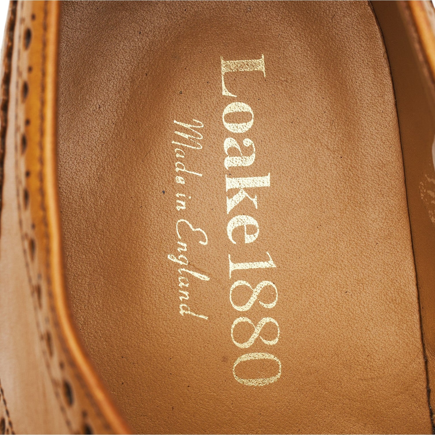 Loake 1880 Chester 2 derby brogues cuir camel pointure UK 8