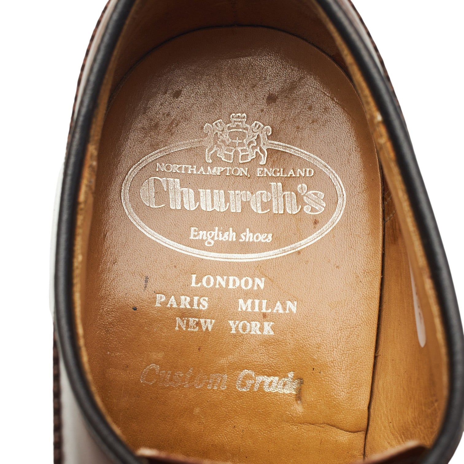 Church's derby bout droit cuir marron UK 7