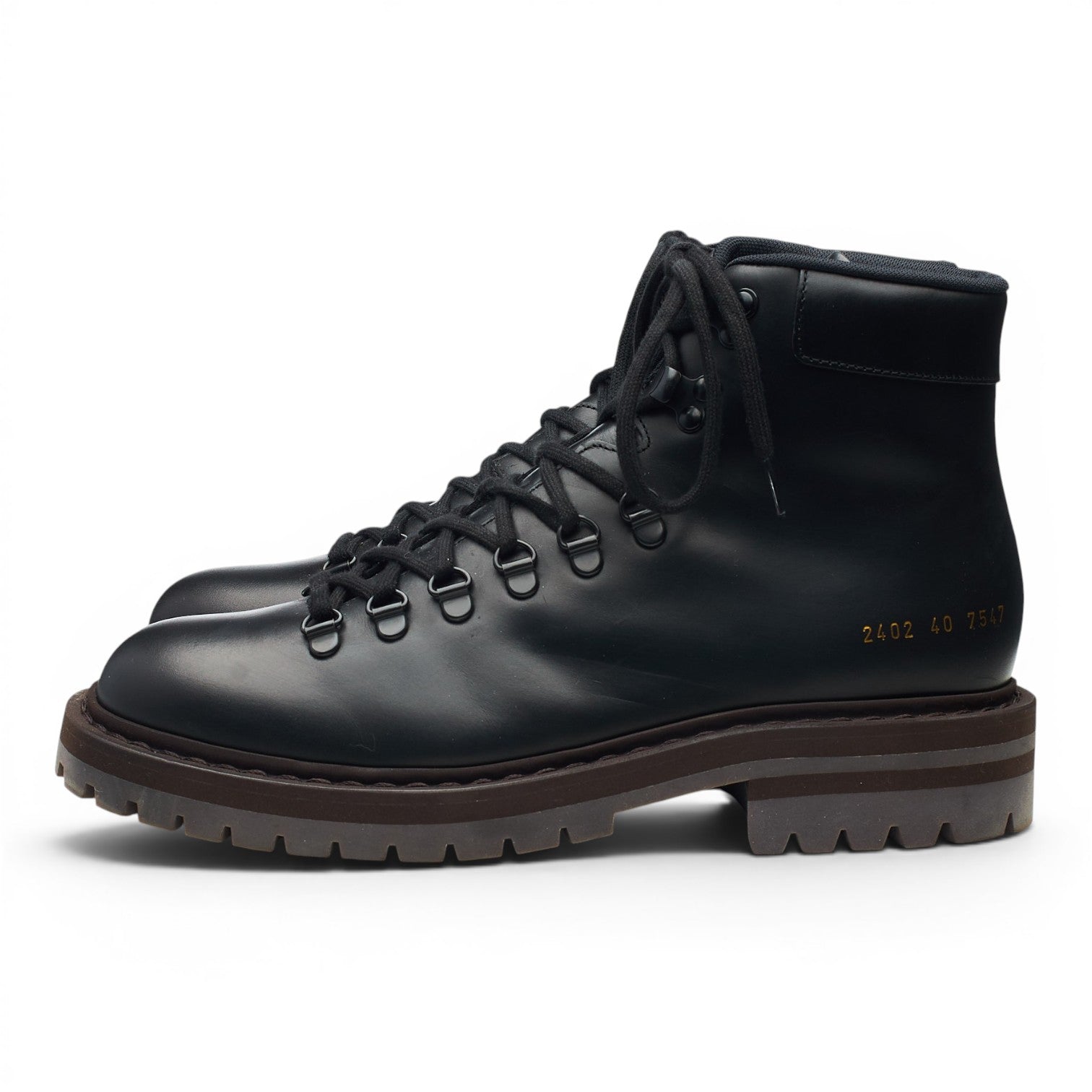 Common Projects boots cuir noir pointure UK 6