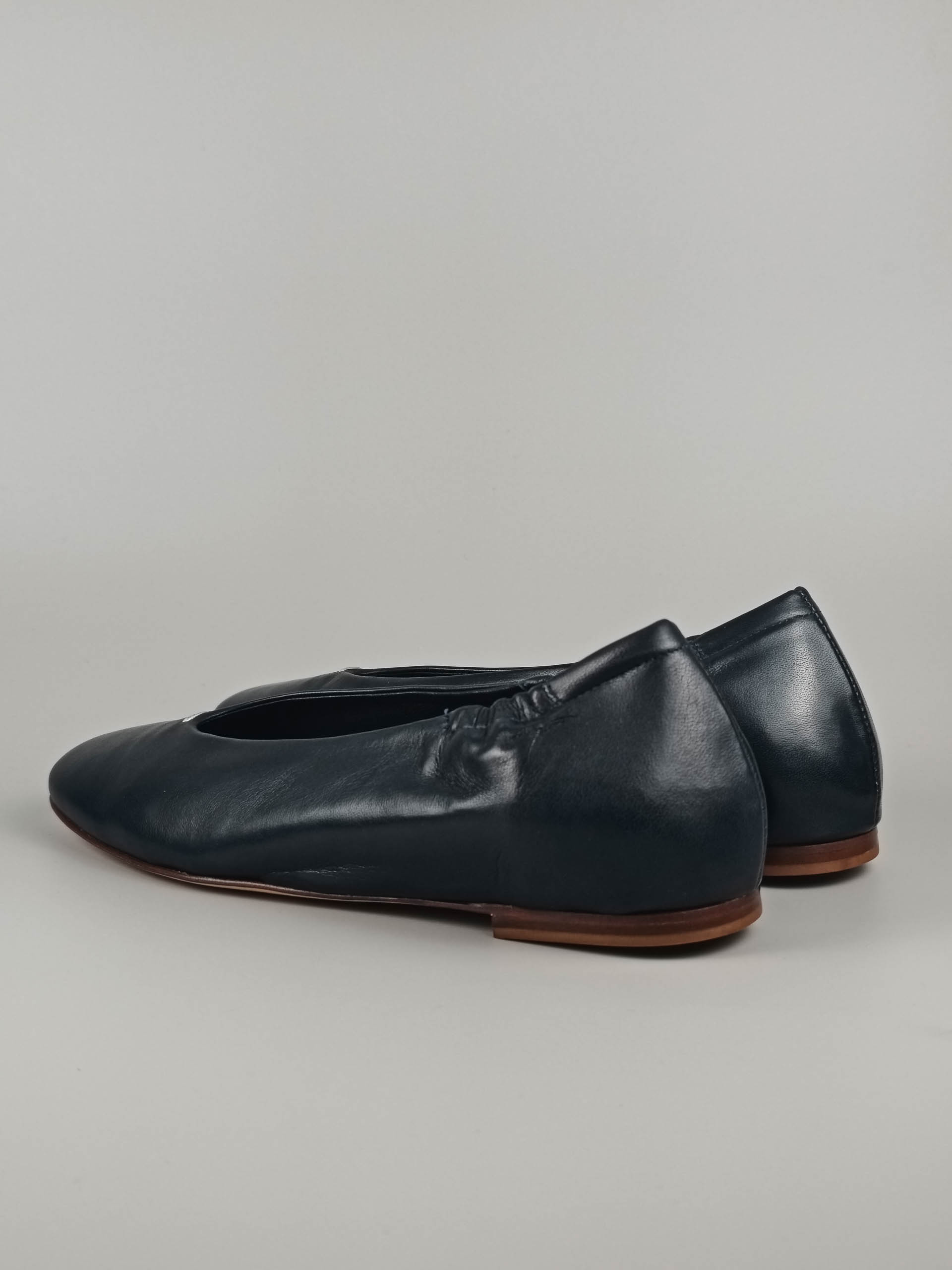 Lorena Paggi Glove ballerines cuir bleu