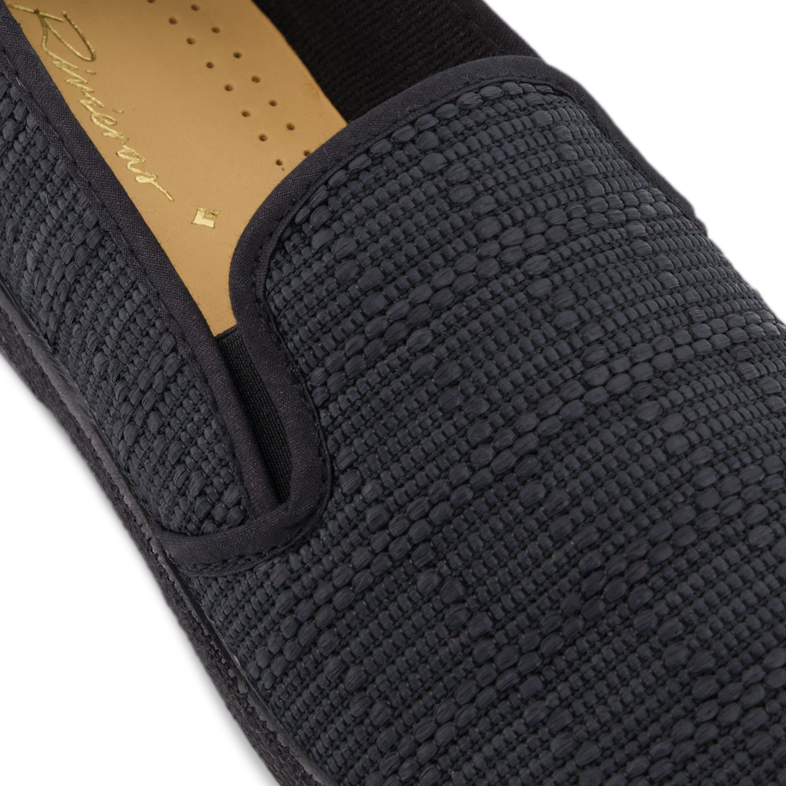 Rivieras Classic Raphia Noir espadrilles effet raphia