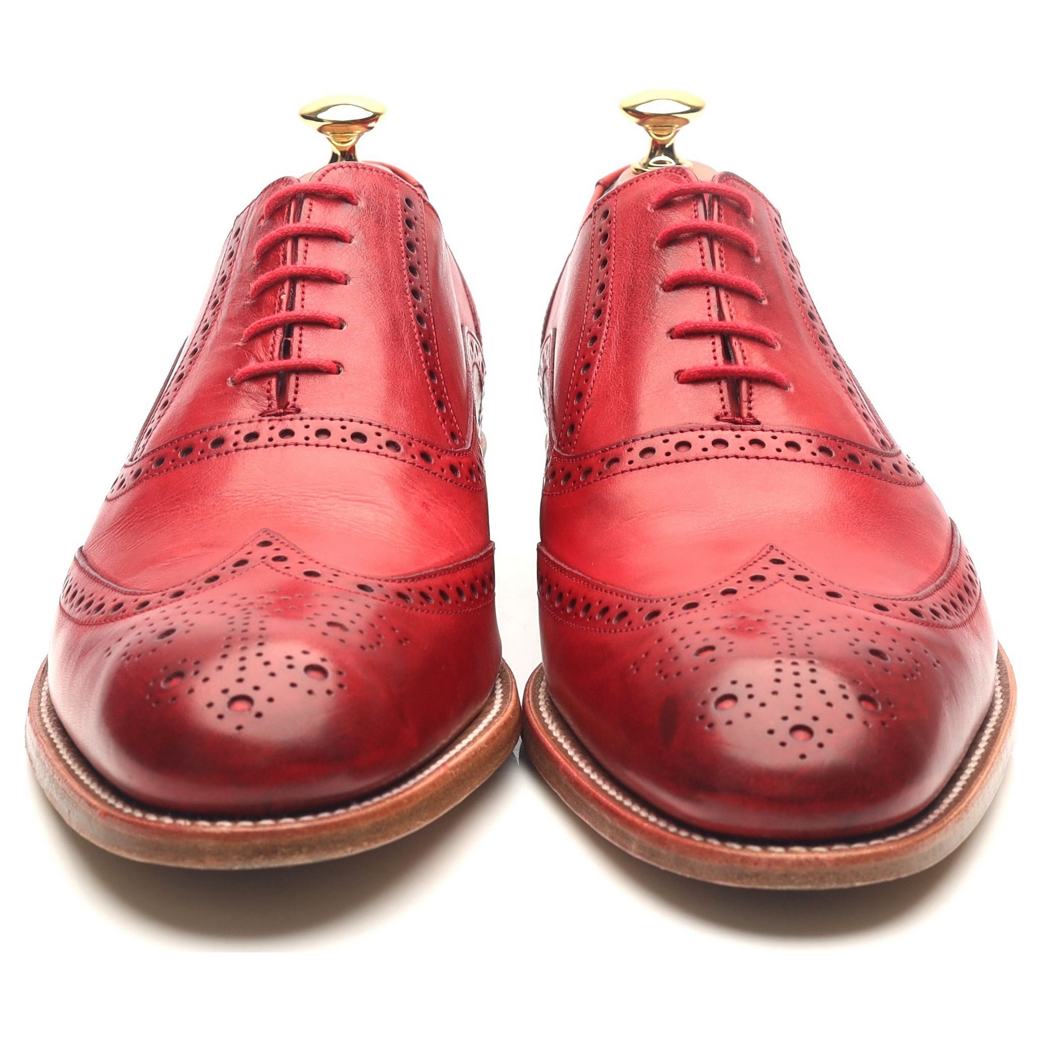 Barker Valiant derbies cuir rouge pointure 9