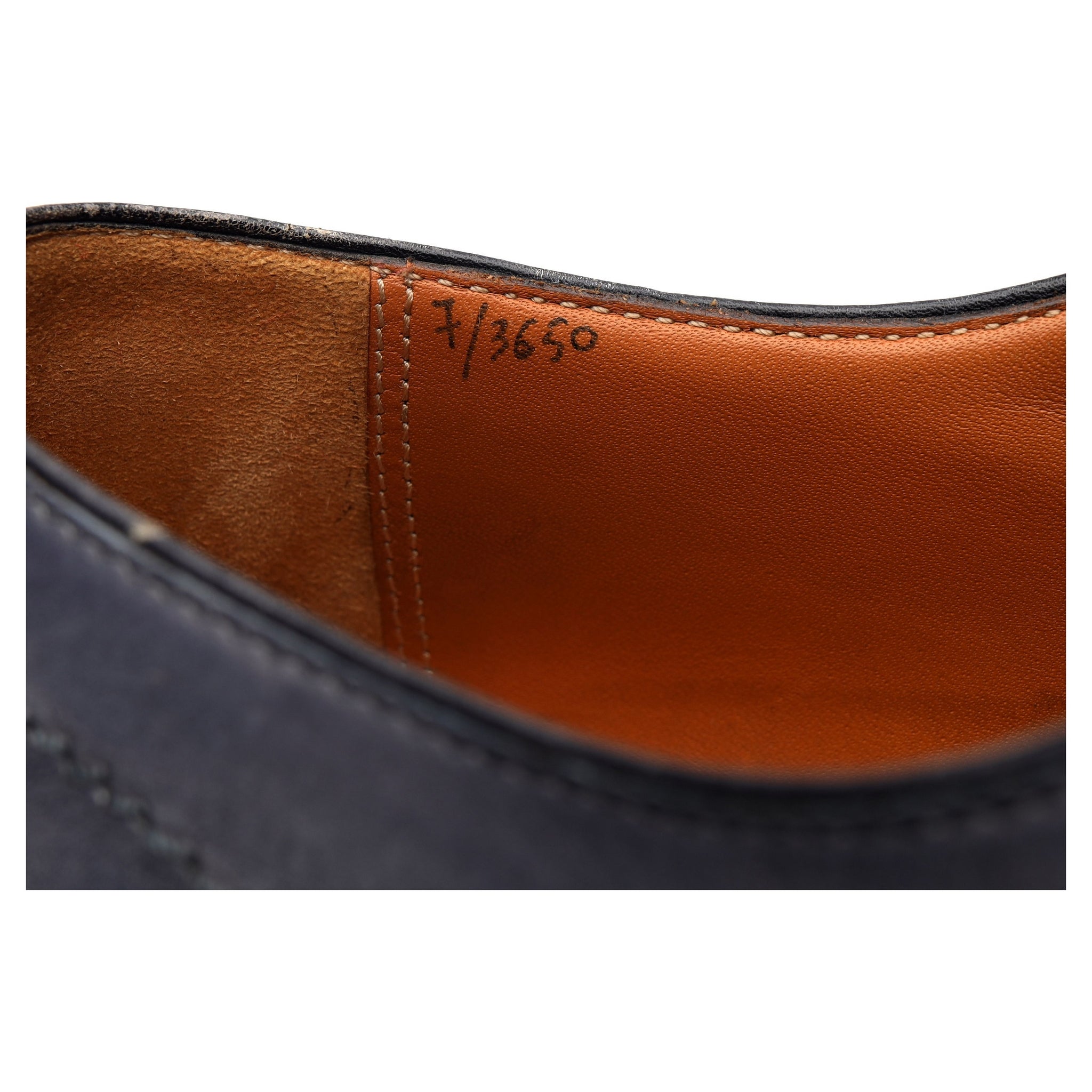 Berluti Alessio oxford cuir bleu patiné UK 7