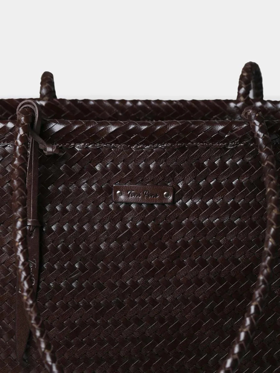 Toni Pons Simona sac cabas cuir tressé 31x40 cm