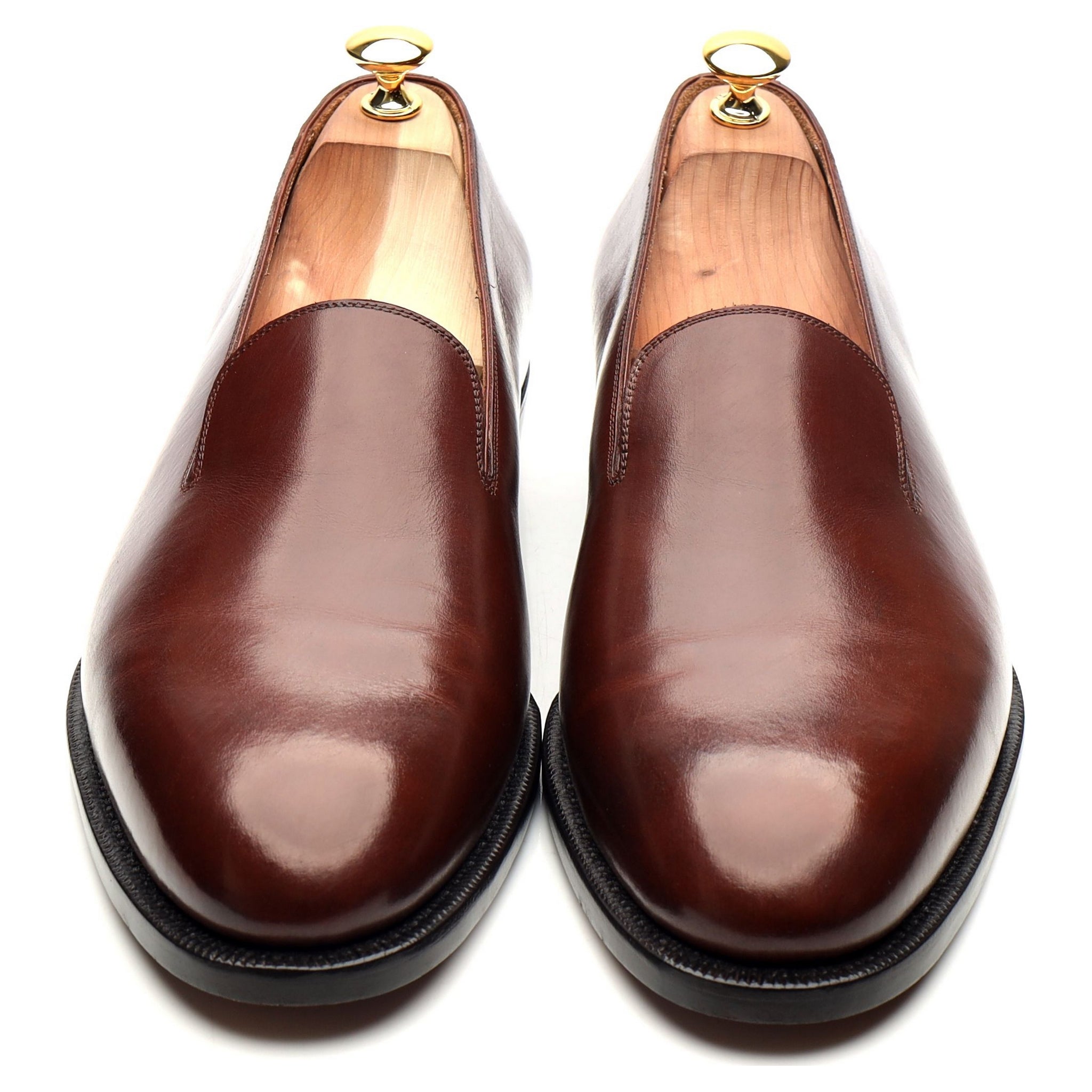 Korbinian Ludwig Hess mocassins cuir marron UK 11