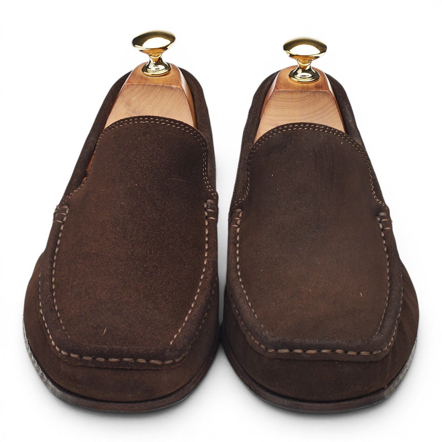 Shipton & Heneage Bari mocassins daim marron 6
