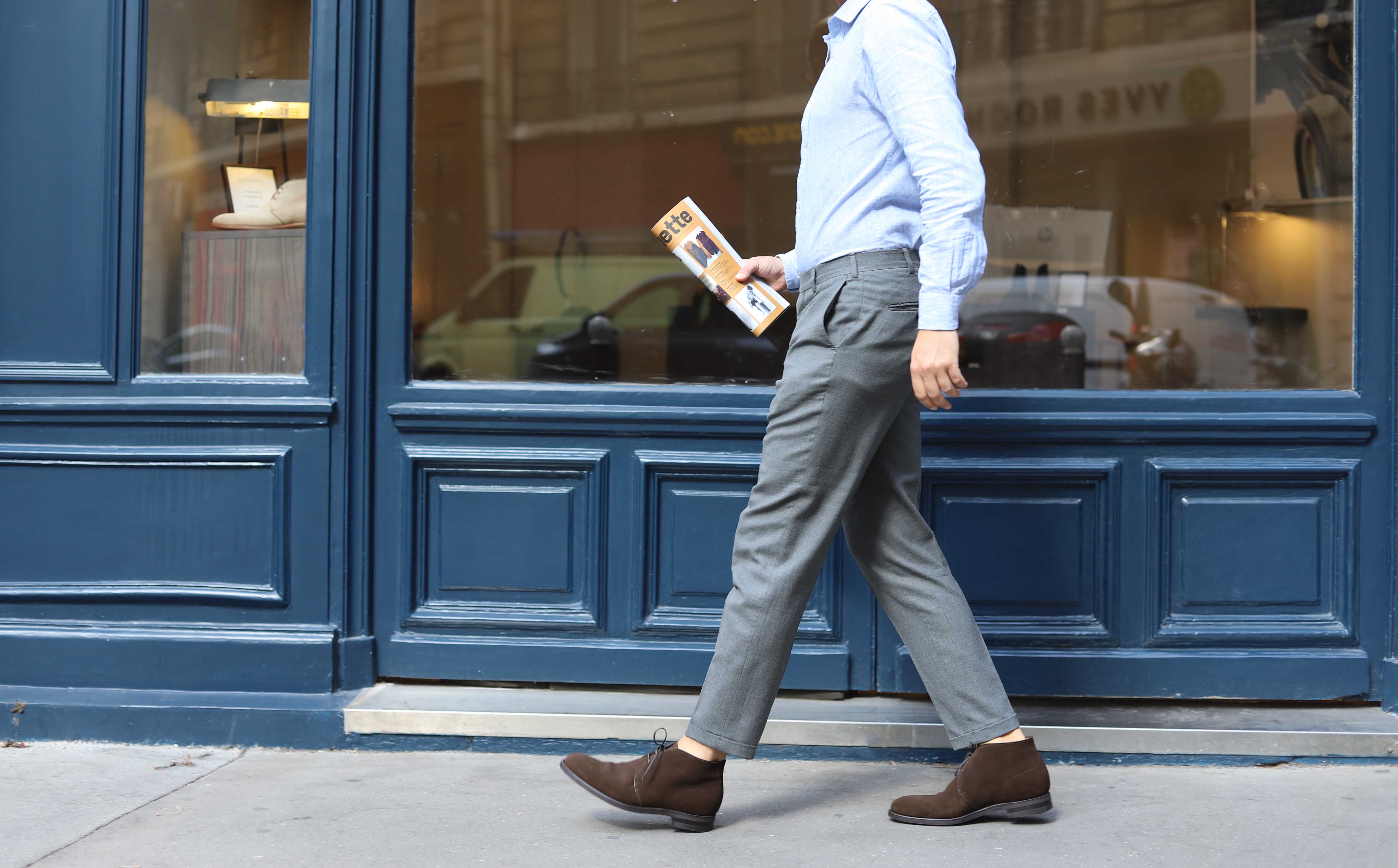 Malfroid Izoard desert boots velours marron 3 œillets