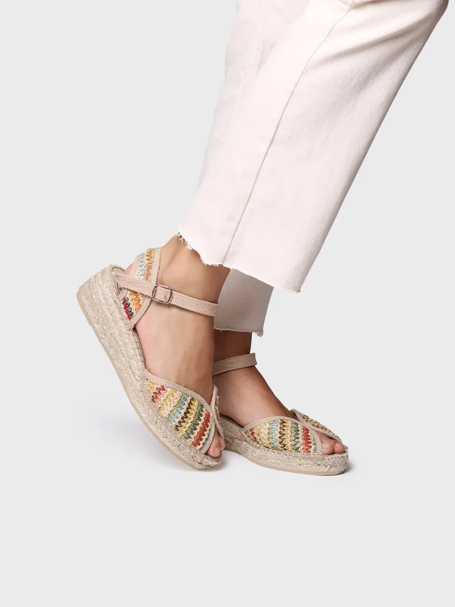 TONI PONS Bella-Ma espadrilles raphia multicolore