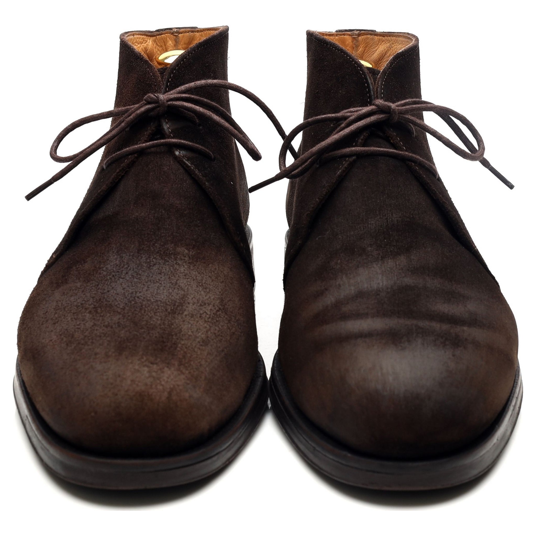 John White Augusta bottines UK 10 daim marron chukka