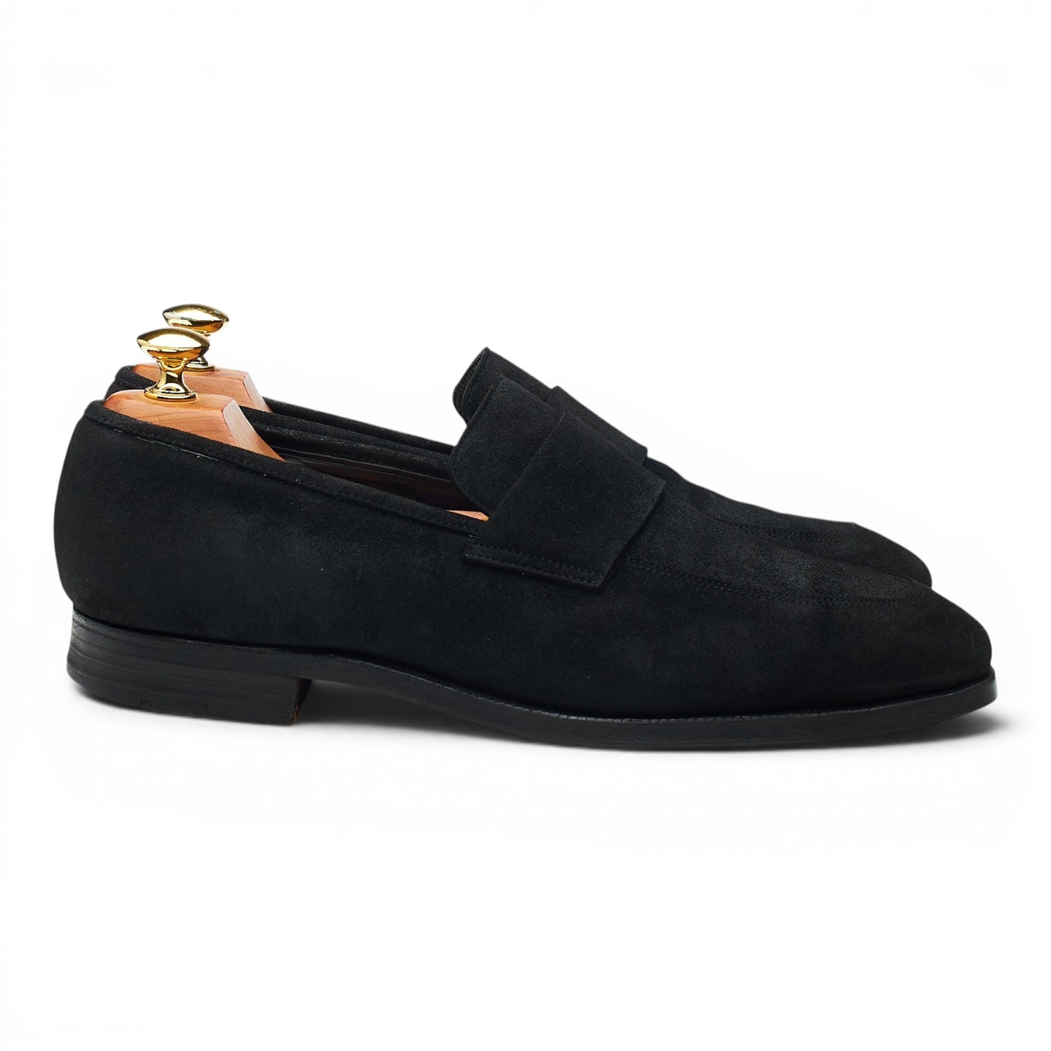Richard James Walton mocassins suède noir UK 8.5