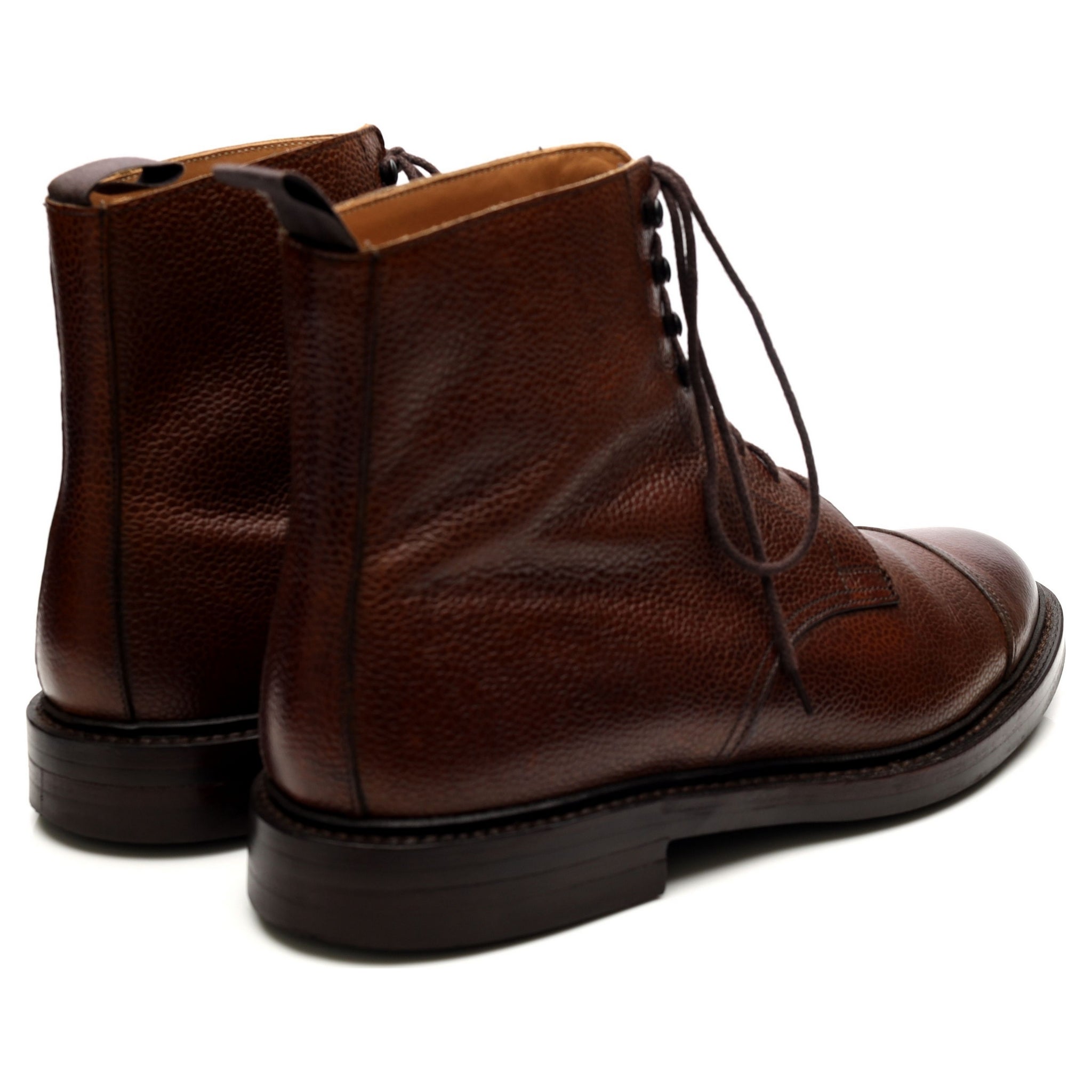 Crockett & Jones Coniston bottes cuir marron UK 9.5 grain écossais
