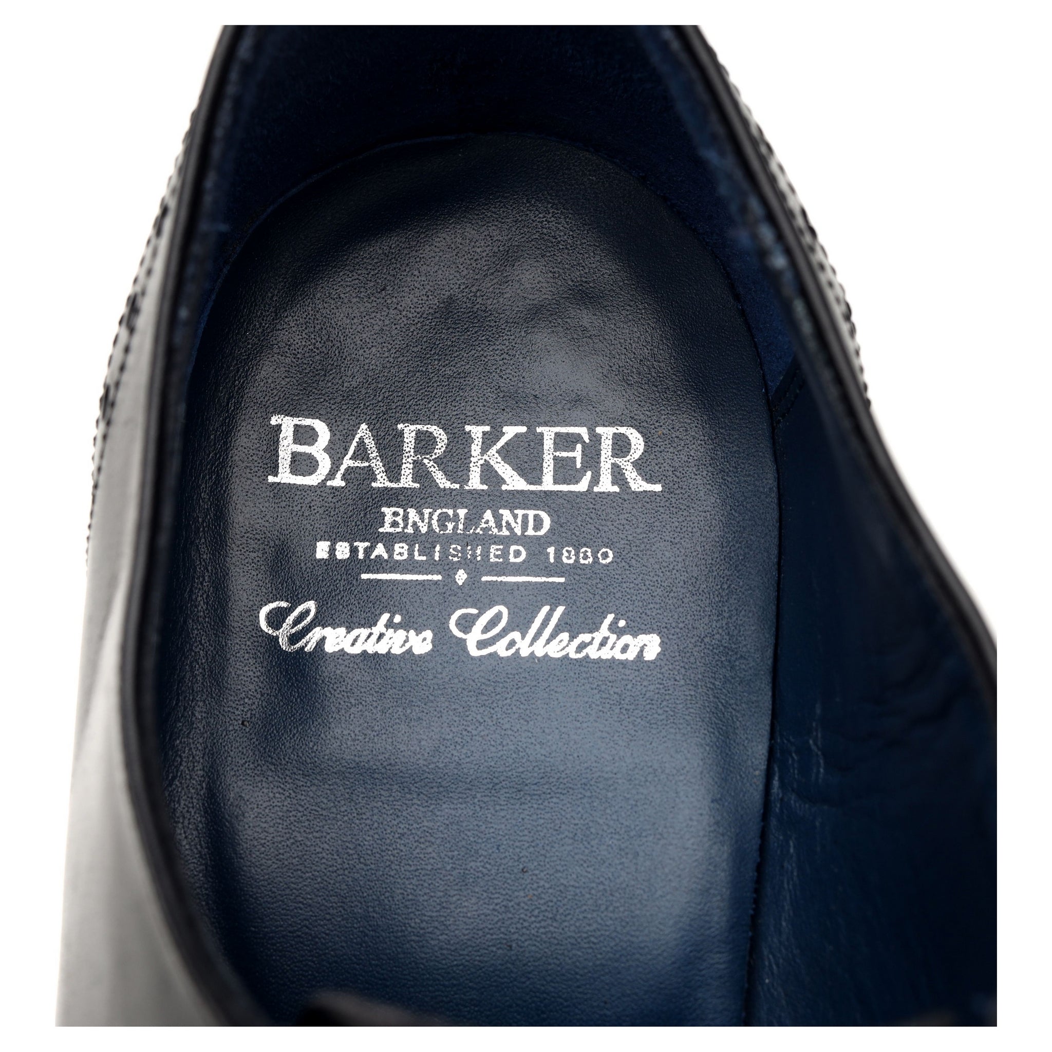 Barker Orlando Derby cuir noir pointure UK 7.5 cousu Goodyear