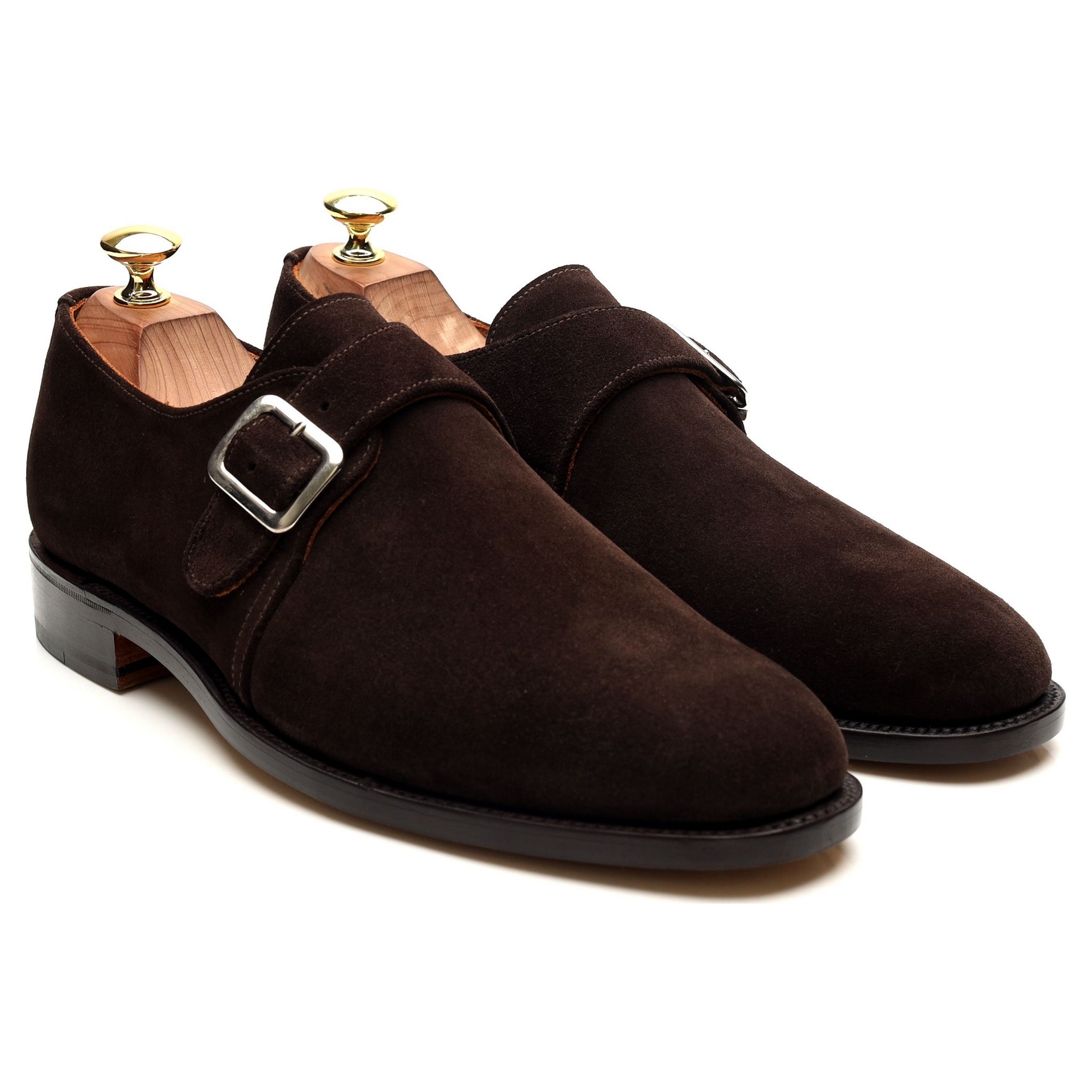 Sanders Rome monk daim marron pointure UK 8