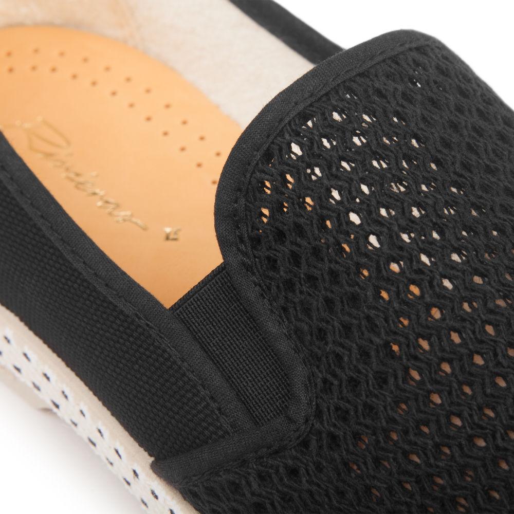 Rivieras Classic Toile Filet Noir espadrilles coton noir