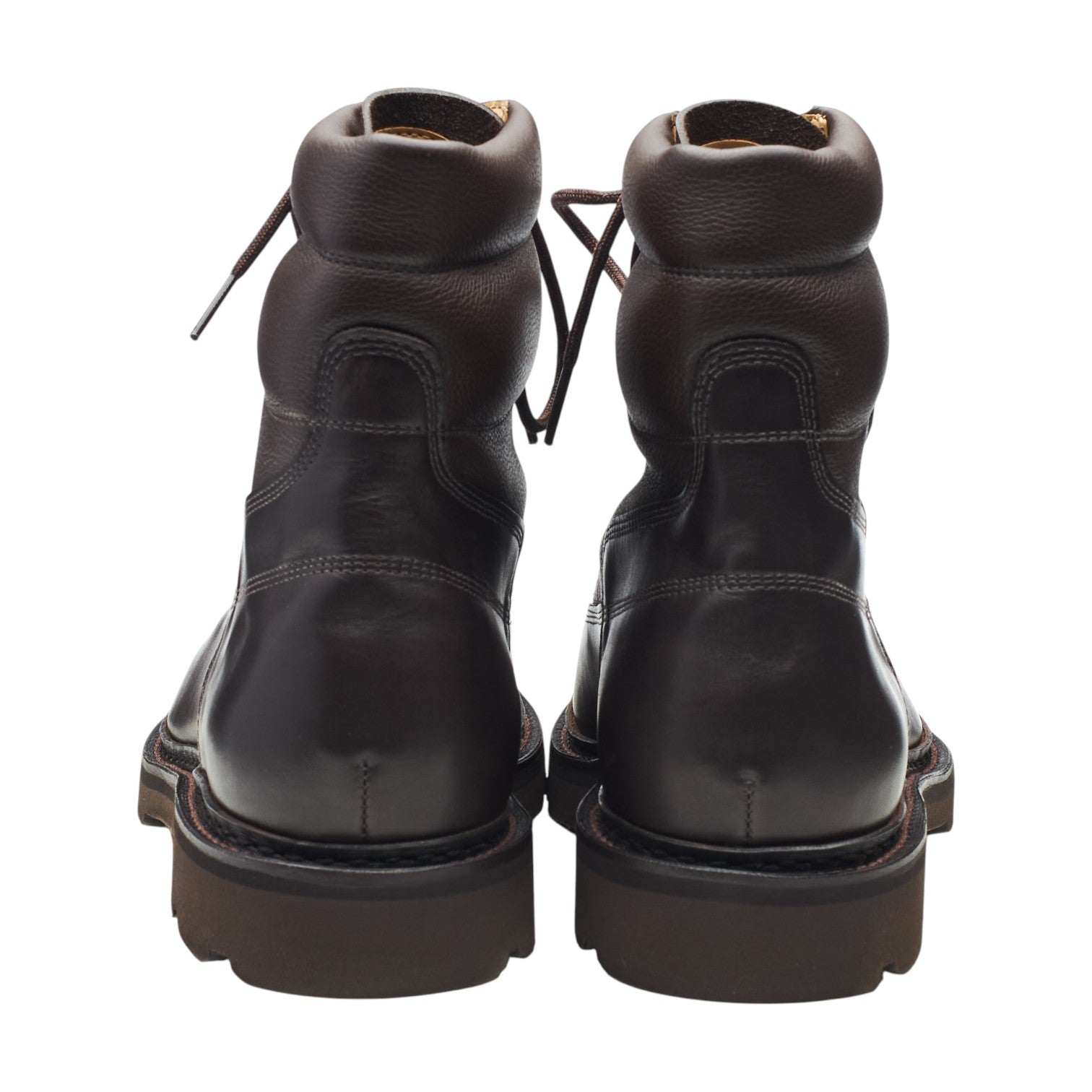 John Lobb Peak boots cuir grainé marron UK 9,5