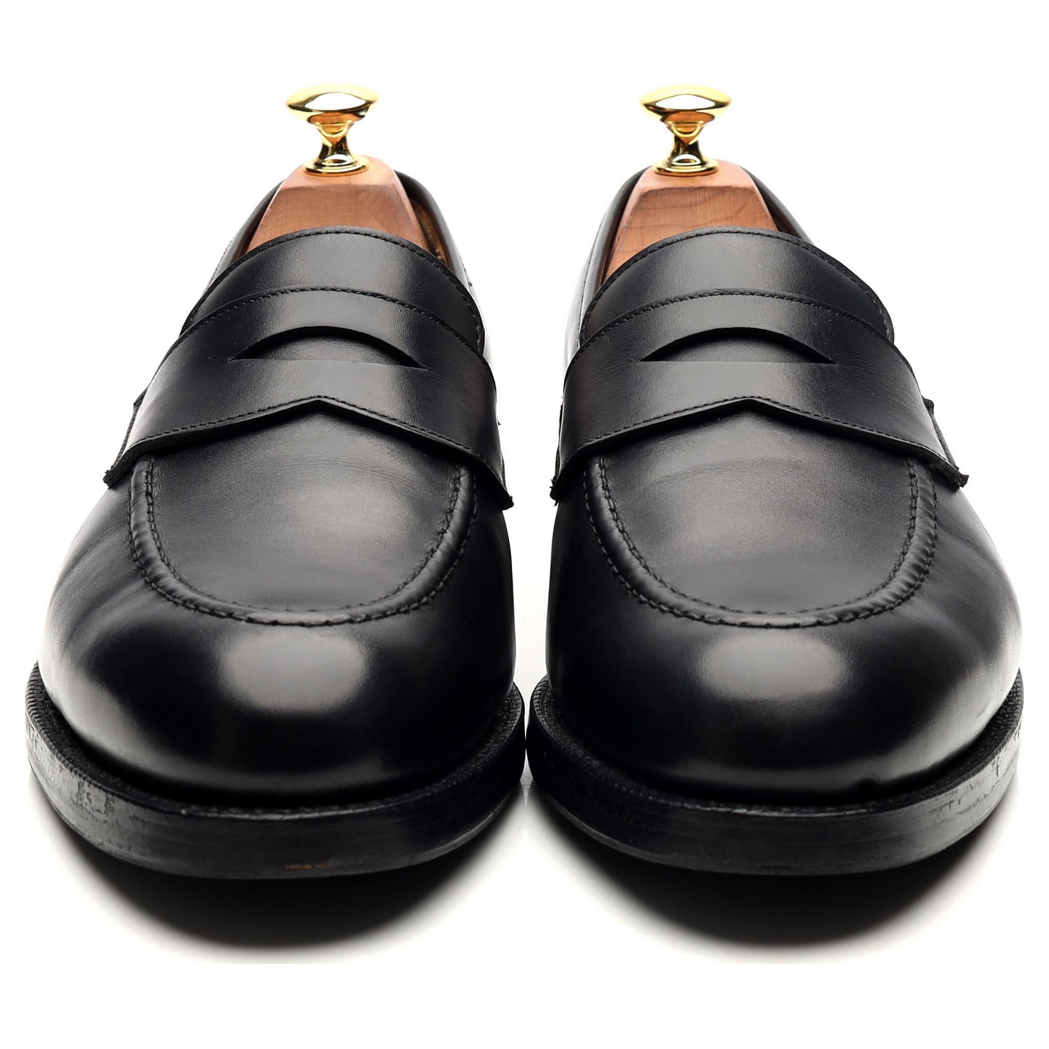 Crockett & Jones Henley mocassin cuir noir UK 9 penny