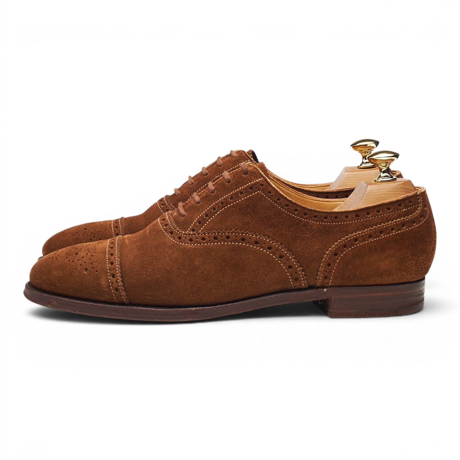 Crockett & Jones Westfield derbies oxford daim tabac UK 6.5