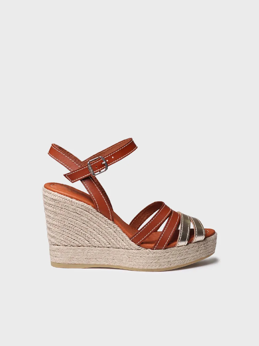 Toni Pons Octavia espadrilles cuir platine compensées 10 cm