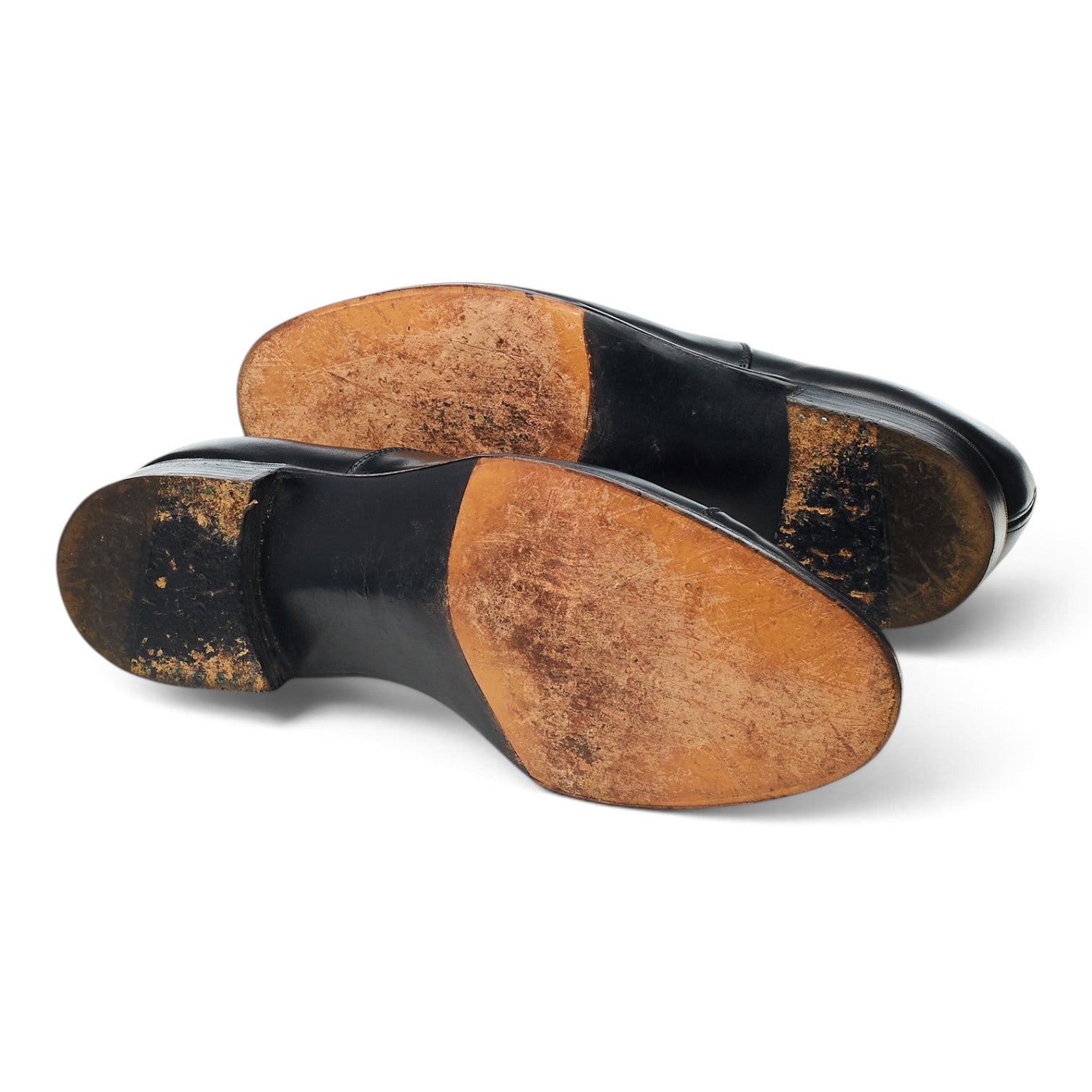 Tricker's Richelieu vintage cuir noir 8 G