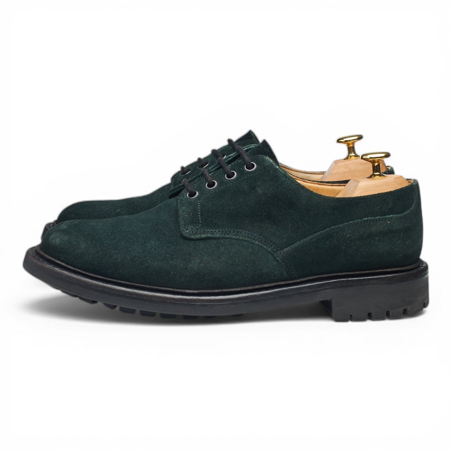 Church's McNeil derby daim vert foncé 8,5