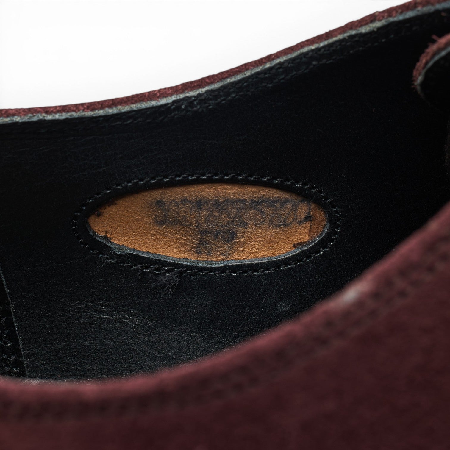 Gieves & Hawkes oxford daim bordeaux UK 9