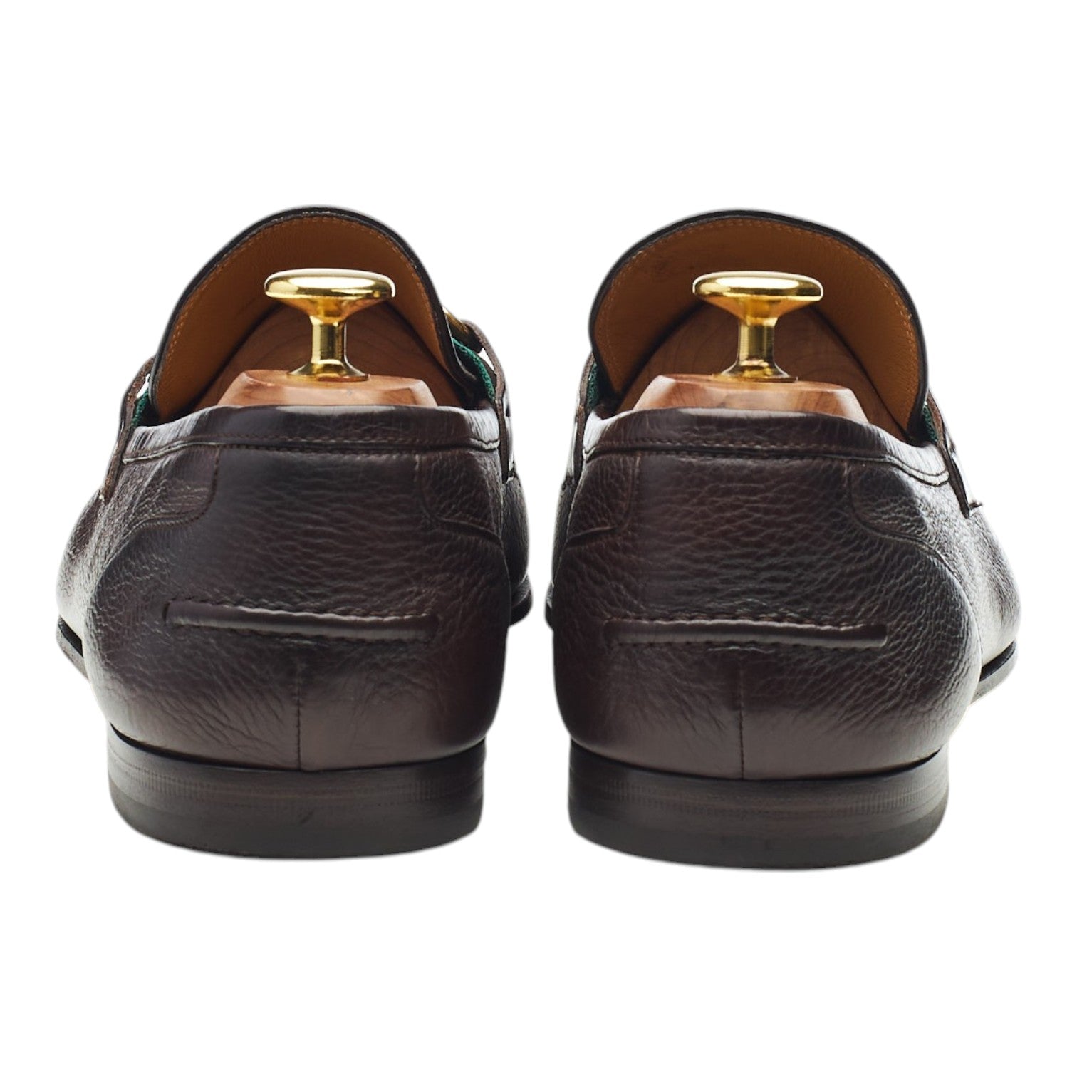 Gucci mocassins cuir à mors marron UK 8.5
