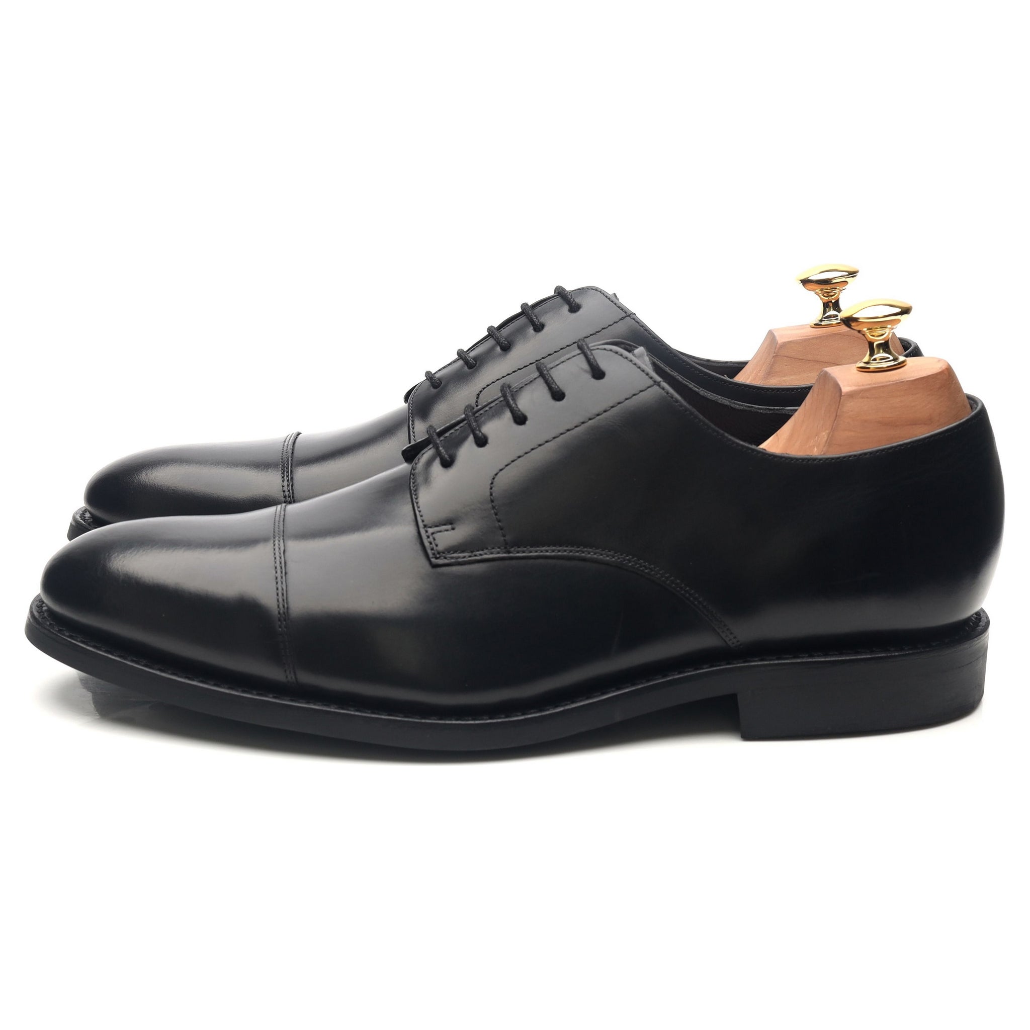 Barker derby cuir noir pointure UK 10 semelle Dainite
