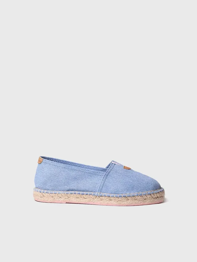 Toni Pons Blanes-GS espadrille unisexe toile bleu ciel