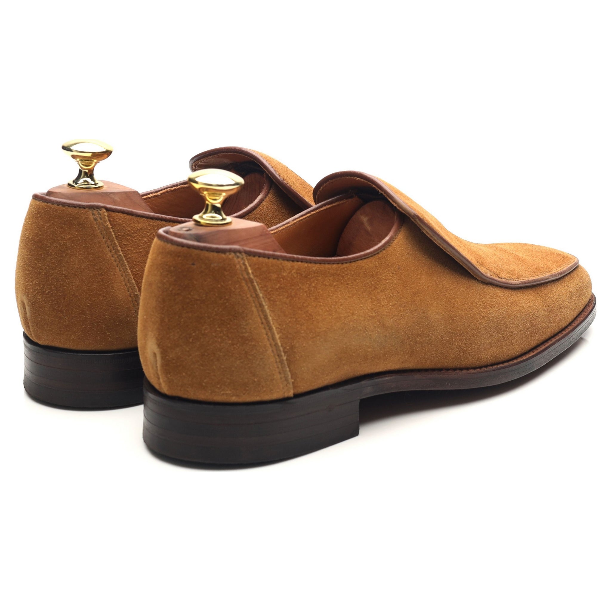 Alfred Sargent Cuba mocassins daim marron clair UK 7.5 cousu Goodyear