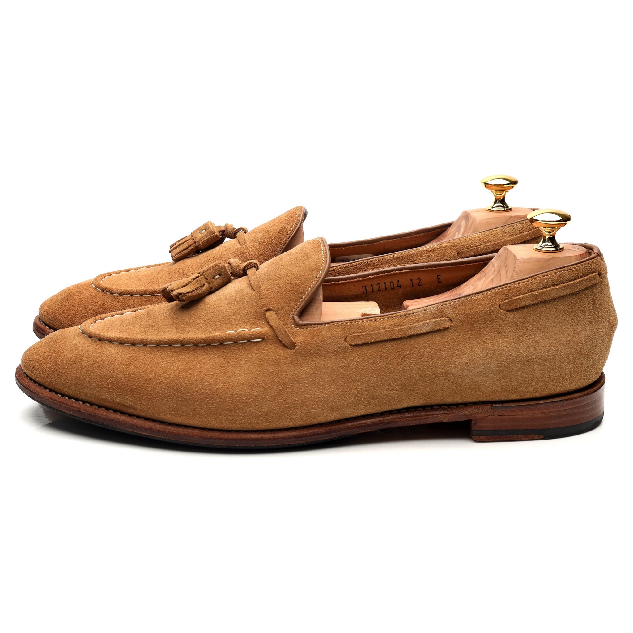 Grenson Scottie mocassins daim sable UK 12