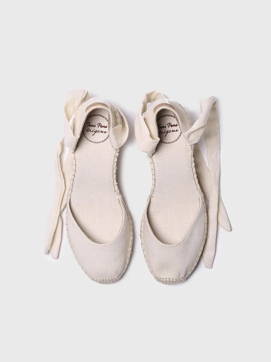 Toni Pons Julia espadrilles femme rubans crudo