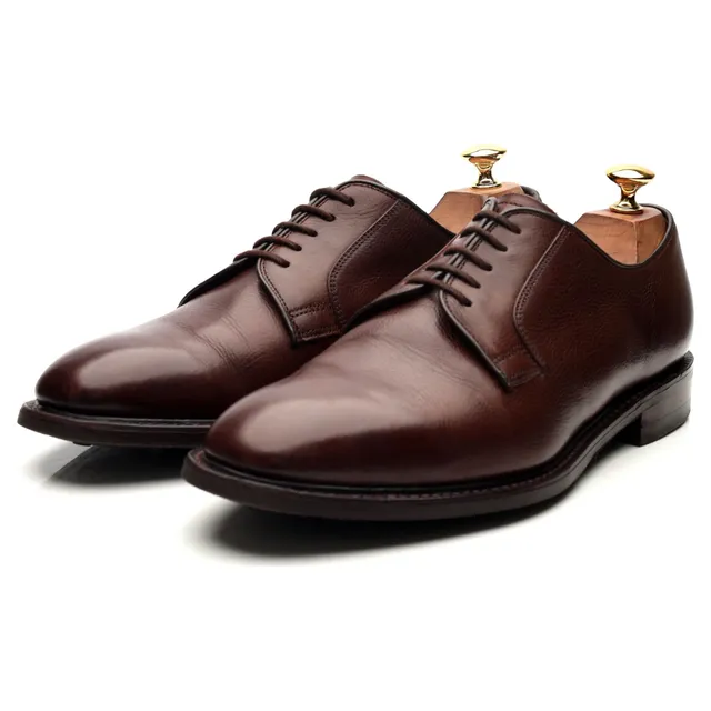 Loake 1880 derby cuir grain marron 9