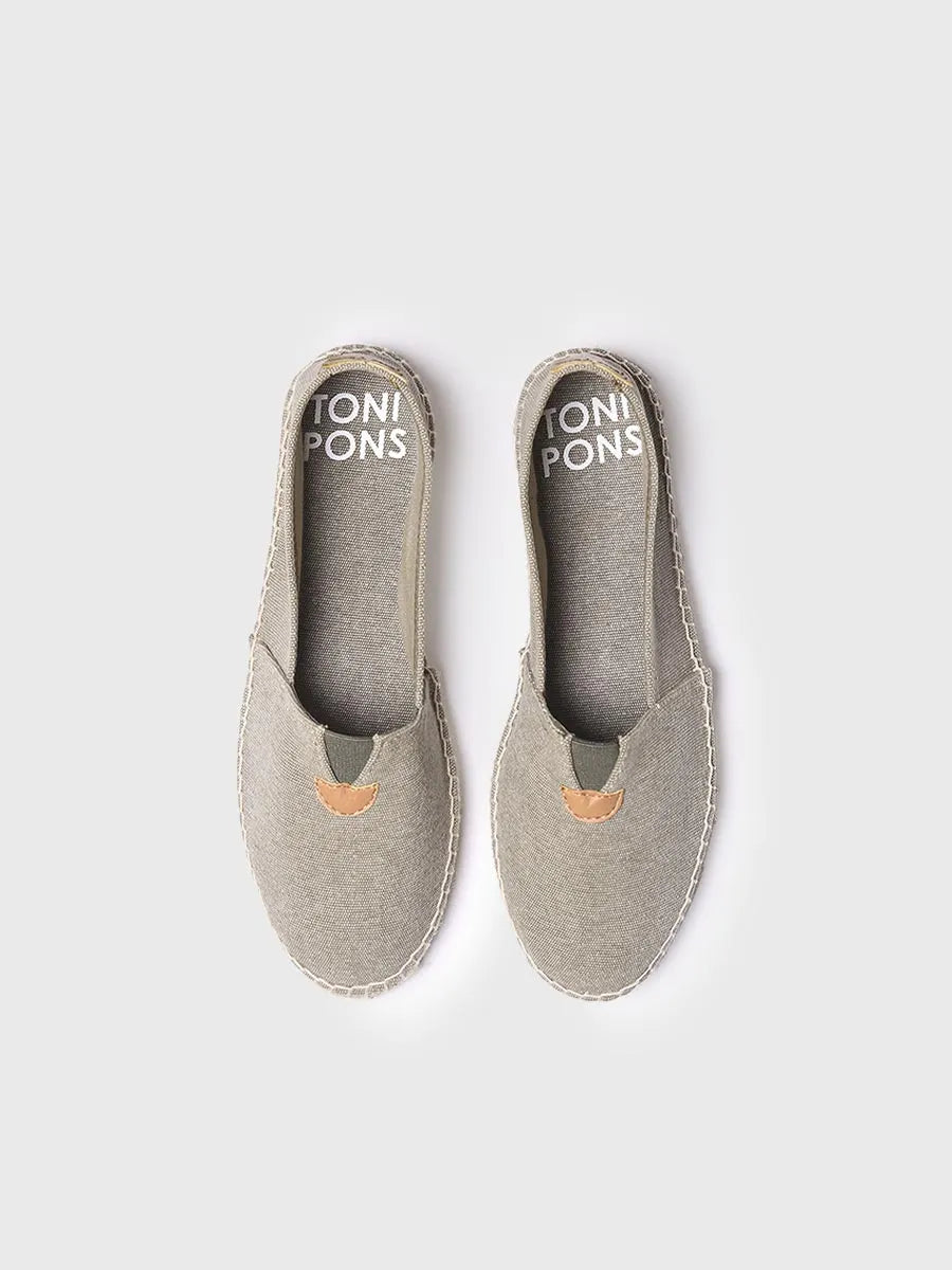 Toni Pons Blanes-ER espadrille toile kaki vegan