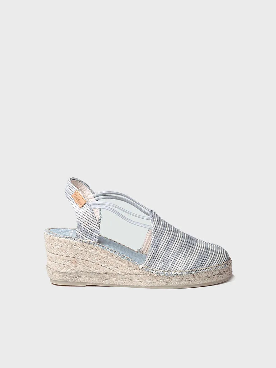 Toni Pons Tania-ZR espadrille compensée tissu vegan