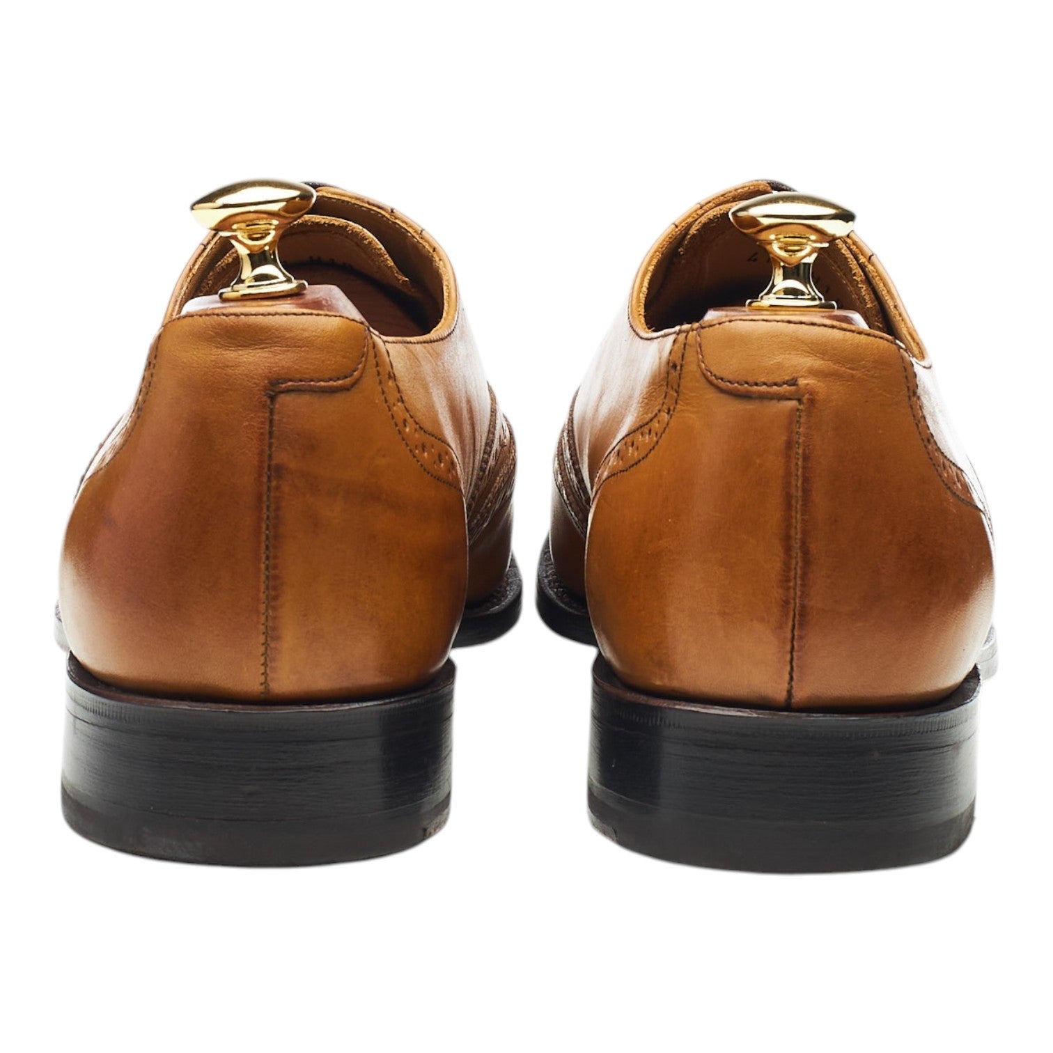 Barker Glasgow oxford brogue cuir camel UK 9 G