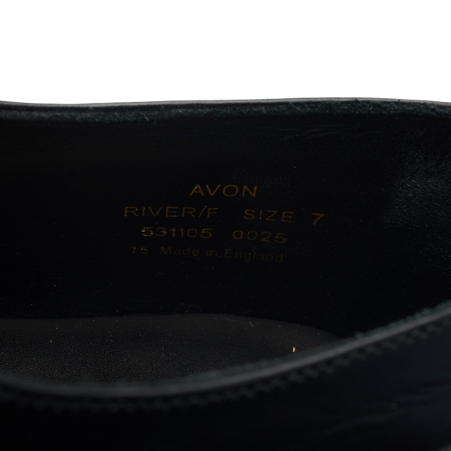 Loake 1880 Avon derbies cuir noir UK 7