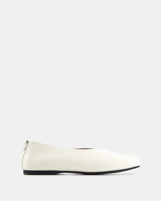Nodaleto Bullarina 5 ballerines cuir blanc