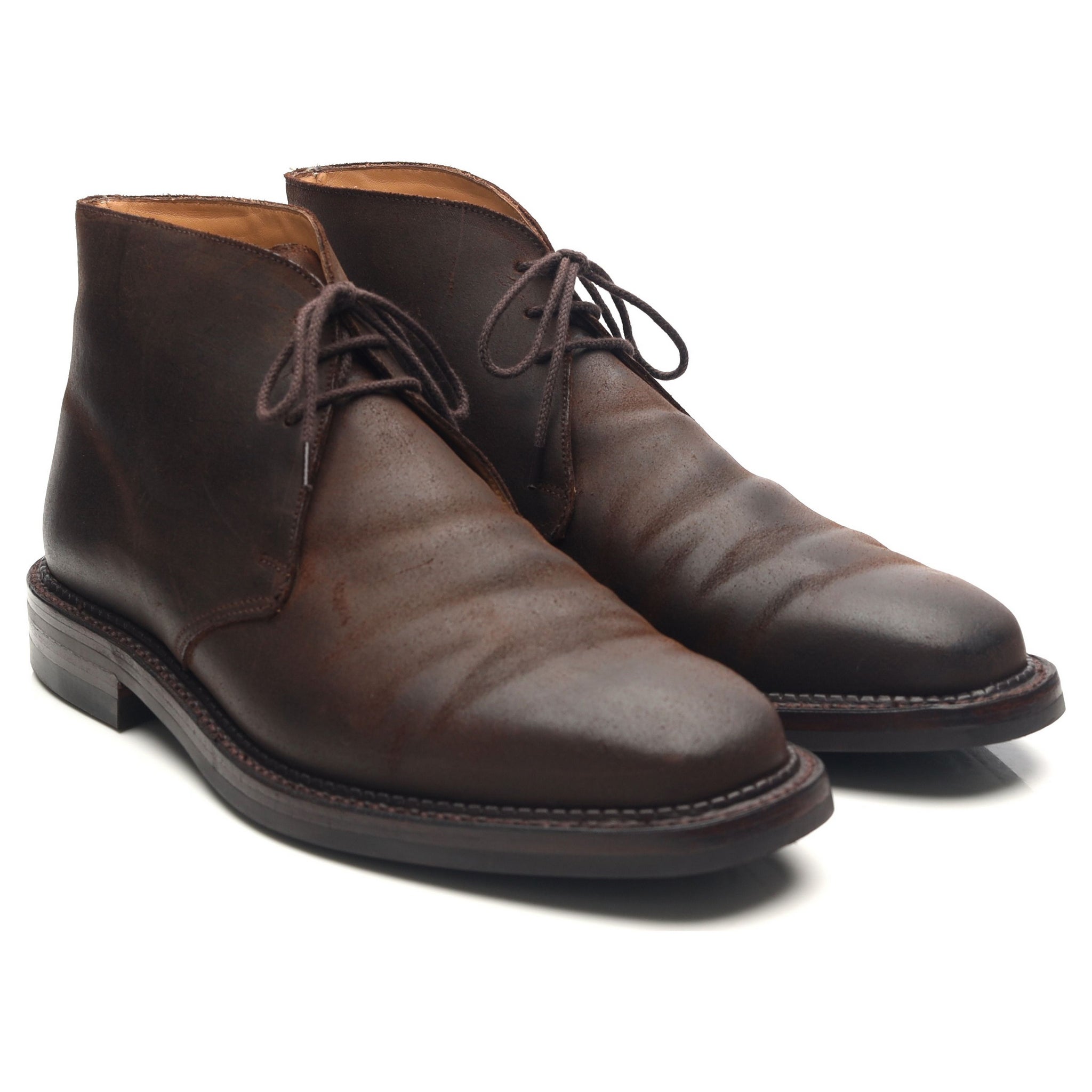 Crockett & Jones Molton bottines chukka daim marron 8,5
