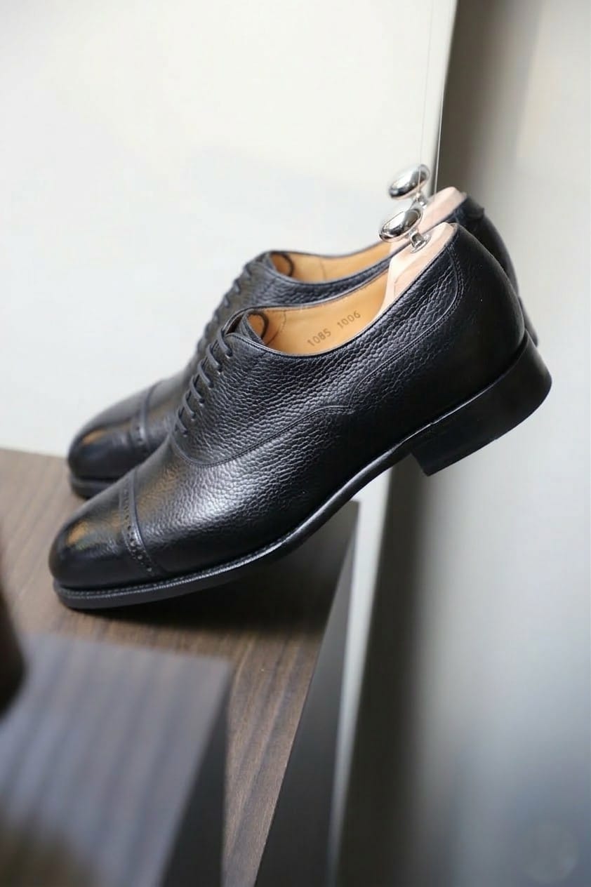 Malfroid Astoria richelieu cuir grainé cousu Goodyear