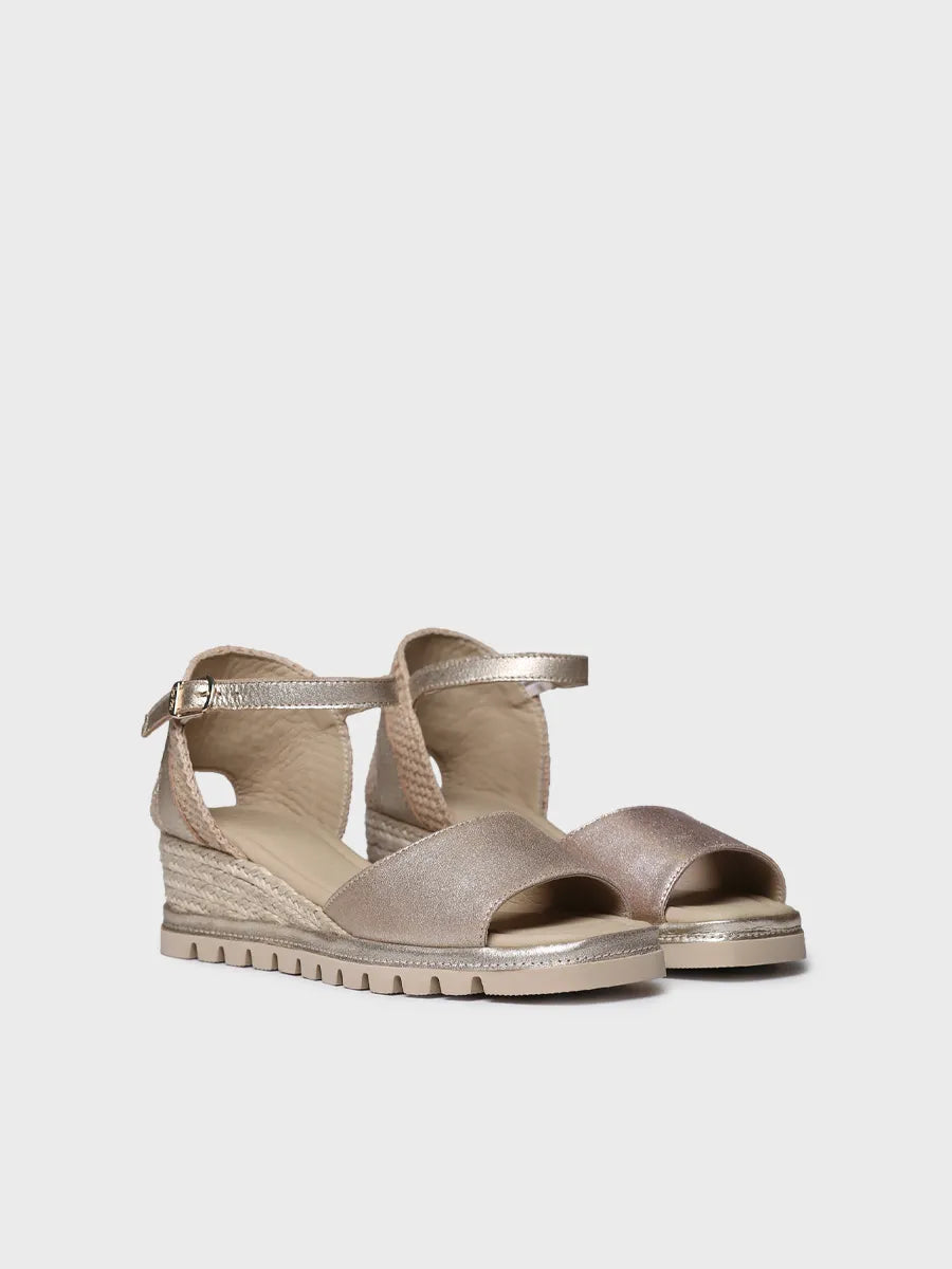 Toni Pons Brisa espadrilles compensées croûte cuir talon 5 cm
