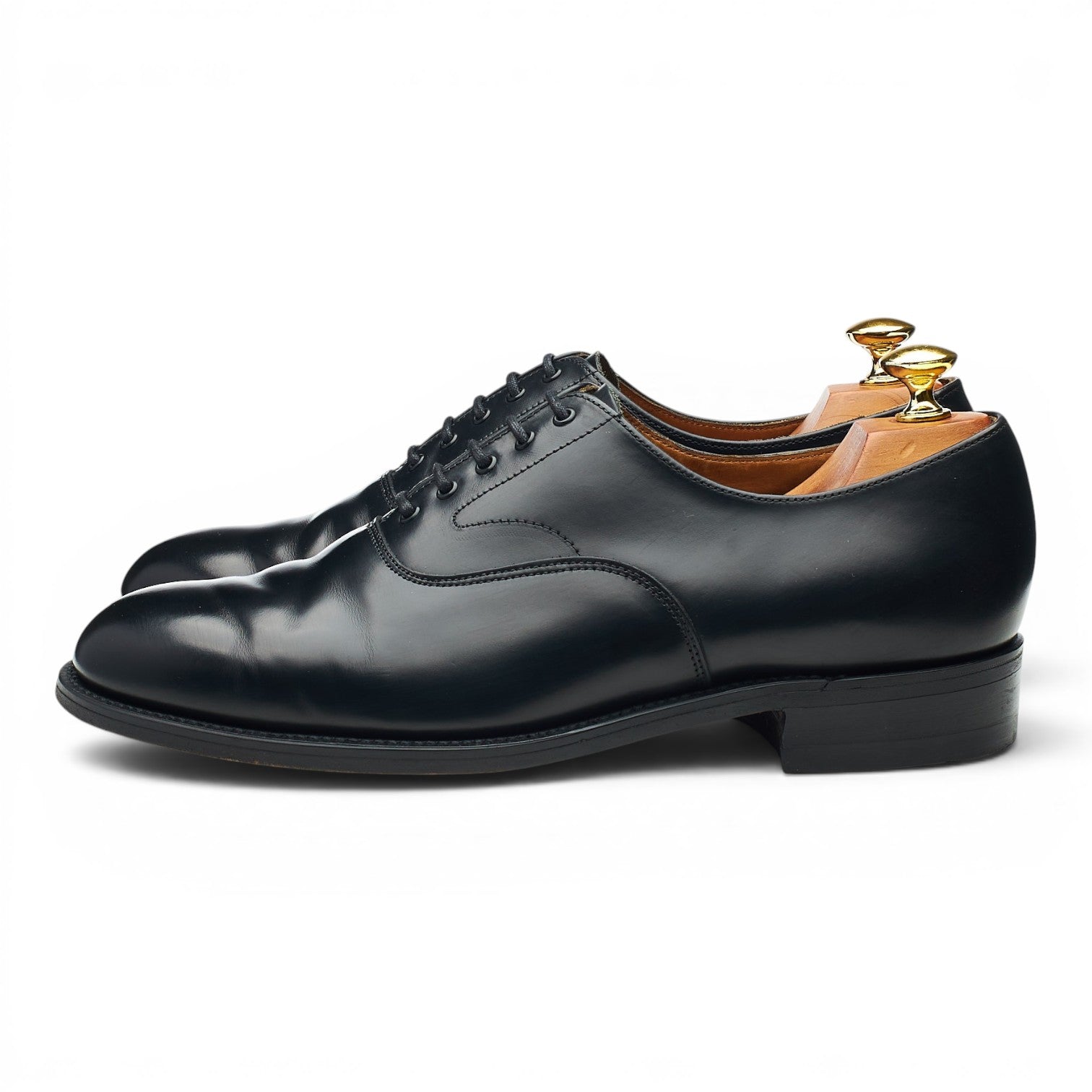 Sanders richelieu cuir noir 8,5 UK bout uni
